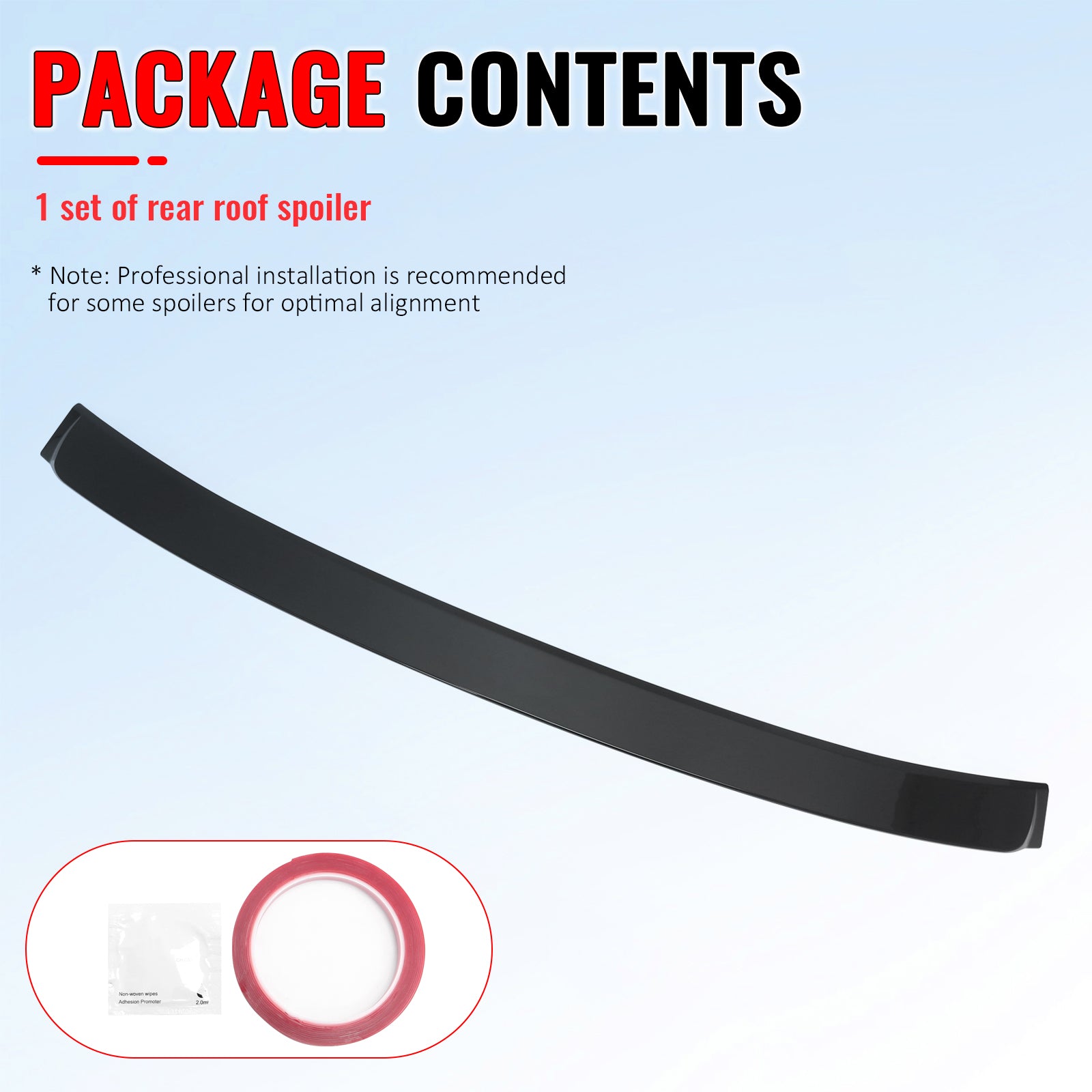 Fits 14-20 Lexus IS-Series XE30 Sedan F-Sport Style Roof Spoiler Gloss Black