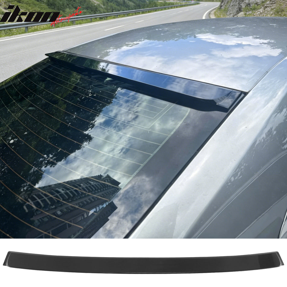 2014-2020 Lexus IS-Series IS F IS200t IS250 IS300 IS350 XE30 Sedan Rear Roof Top Window Spoiler Wing Added on F-Sport Style Gloss Black ABS Plastic
