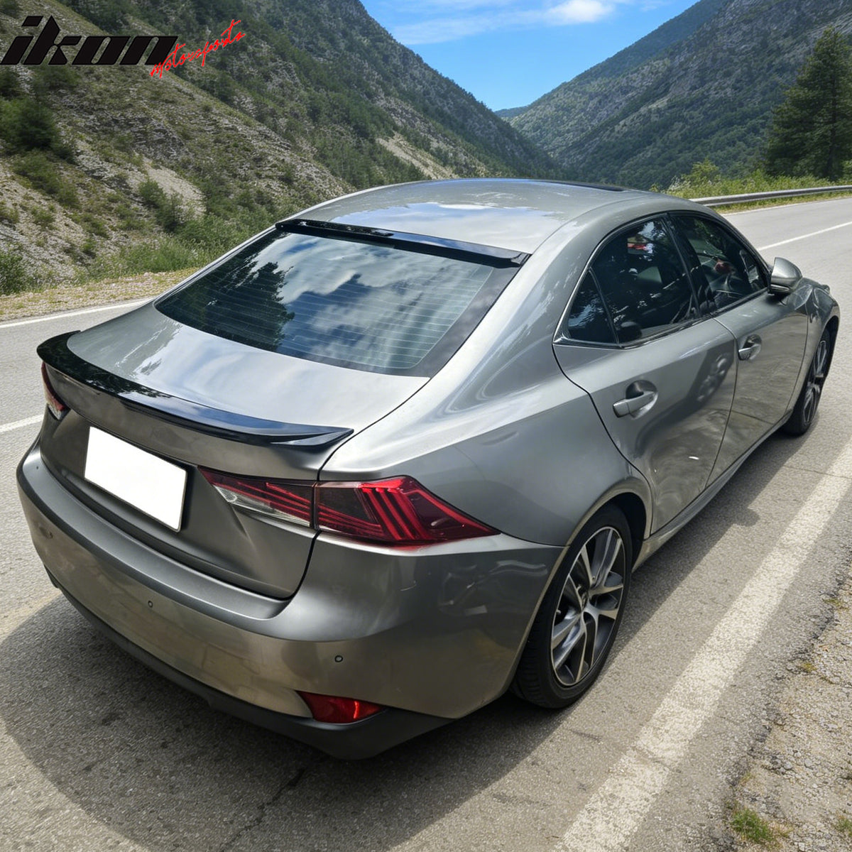 Fits 14-20 Lexus IS-Series XE30 Sedan F-Sport Style Roof Spoiler Gloss Black