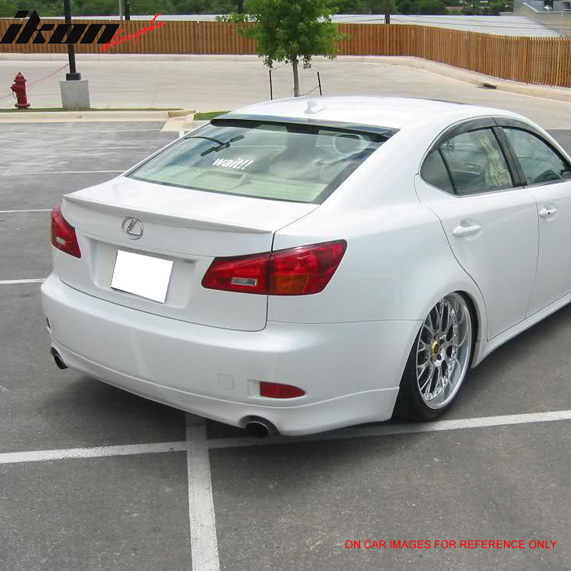 IKON MOTORSPORTS, Compatible With 2006-2013 Lexus IS250 IS350 Roof Spoiler Wing #077 Painted Starfire Pearl