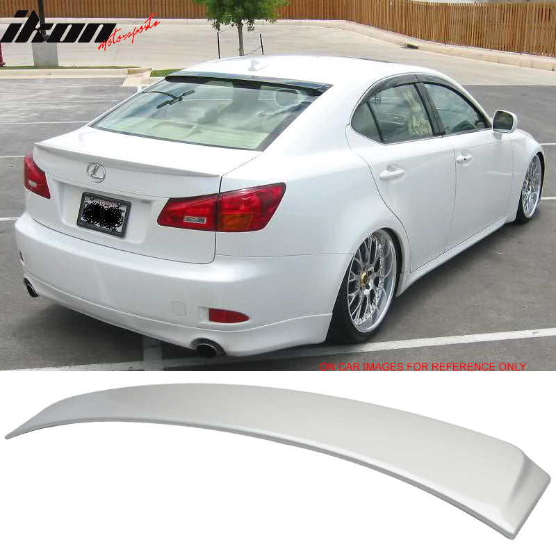 Fits 06-13 IS250 IS350 4Dr ISF Unpainted ABS Rear OE Style Roof Spoiler