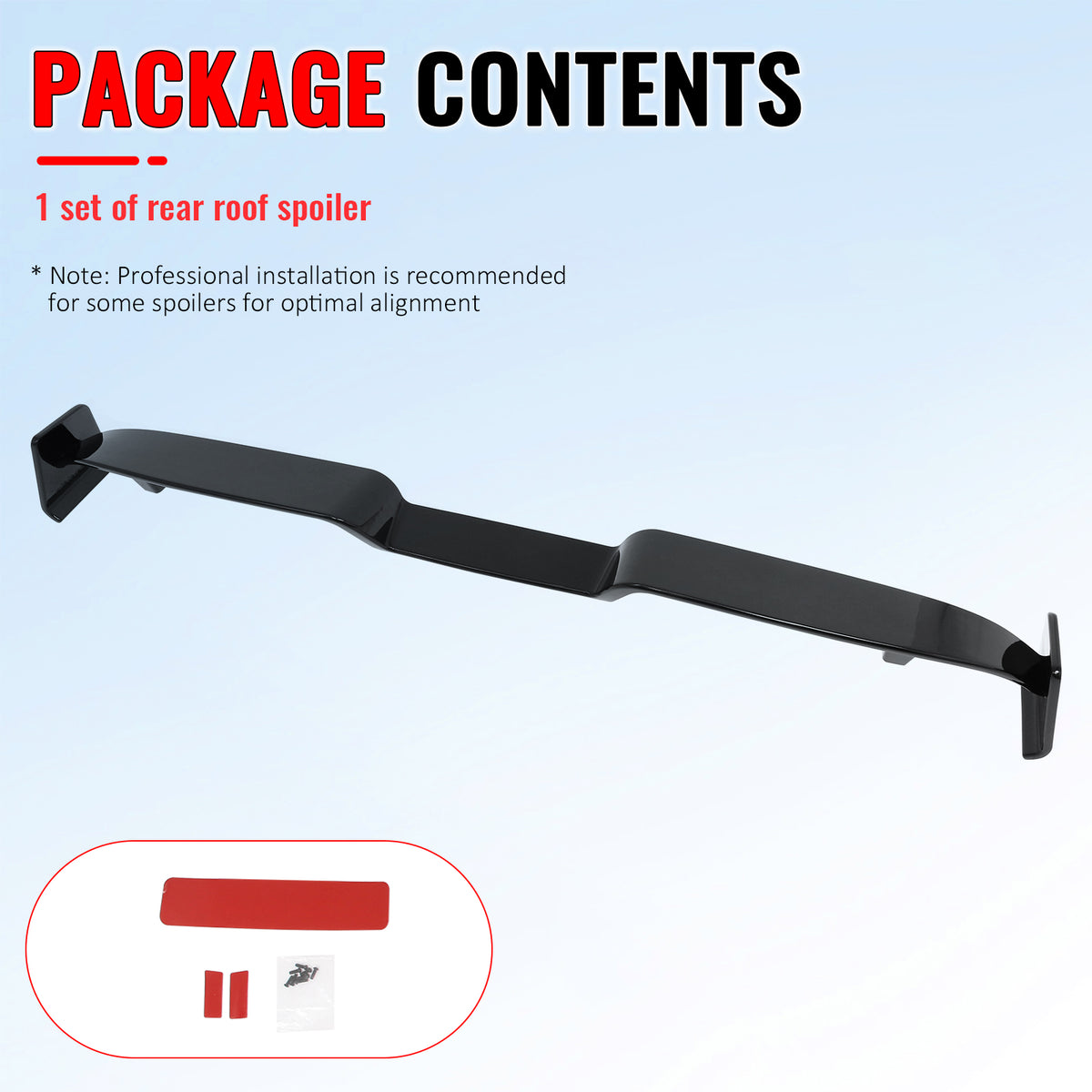 Fits 20-26 Land Rover Defender 90/110/130 Roof Spoiler Gloss Black V2 Rear Wing