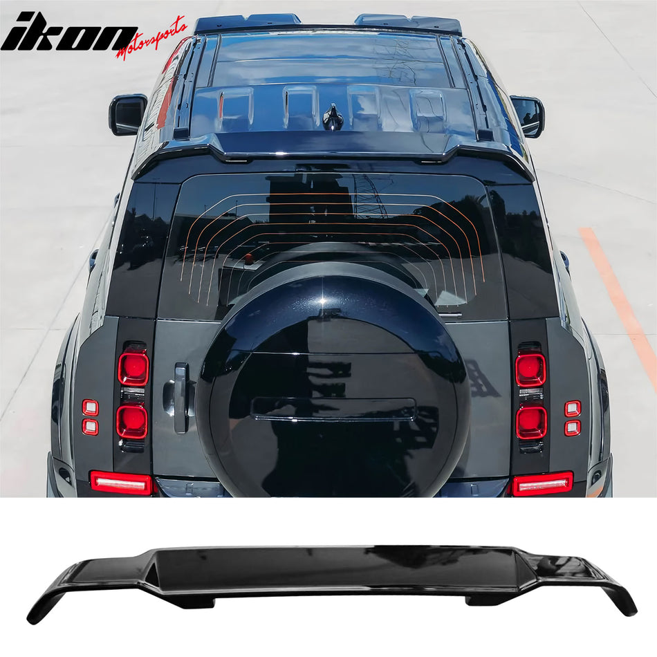 Roof Spoiler for Land Rover Defender 90 110 130 2020-2026 V Style Gloss Black ABS