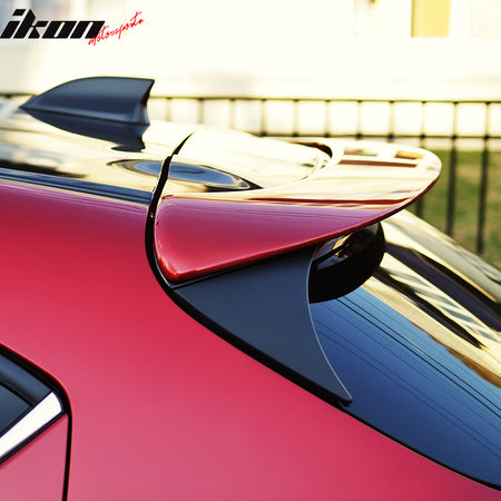 Fits 14-17 Mazda 3 Hatchback OE Style Rear Roof Window Spoiler Wing Unpainted
