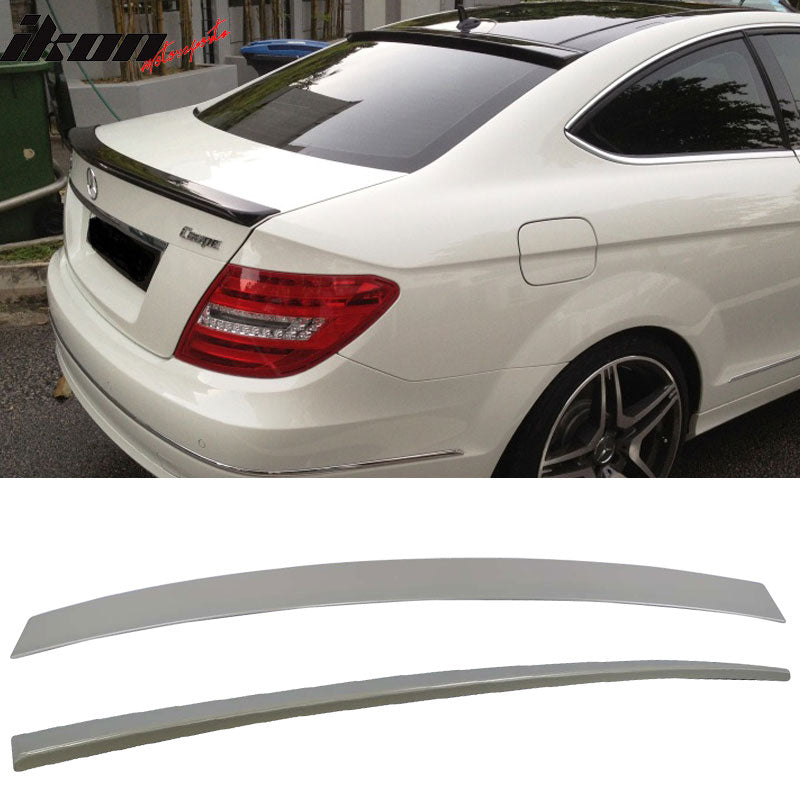 2012-2015 Benz C204 C-Class Unpainted OE Style Roof Spoiler Wing ABS