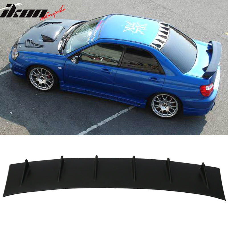 2002-2007 Subaru Impreza WRX STI V Style Matte Black Roof Spoiler