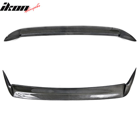 IKON MOTORSPORTS, Roof Spoiler Compatible With 2008-2014 Subaru Impreza Hatchback , Matte Carbon Fiber Rear Spoiler Wing, 2009 2010 2011 2012 2013