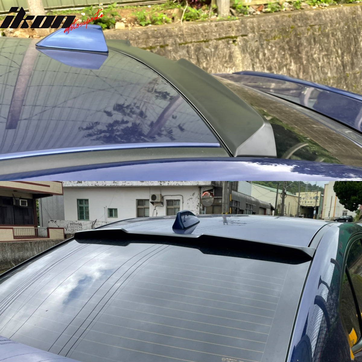 Fits 15-21 Subaru WRX STI X Style Rear Window Roof Spoiler Wing ABS Unpainted