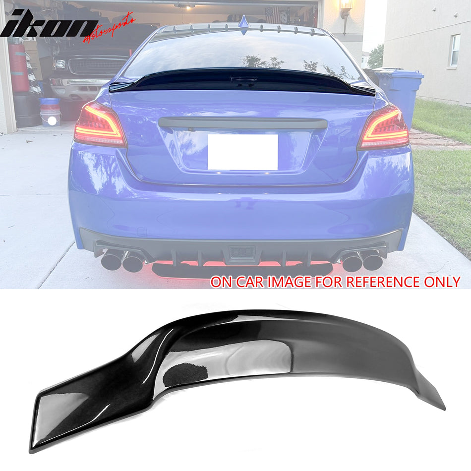 2015-2021 Subaru WRX PSM Crystal Black Silica Pearl Trunk Spoiler ABS