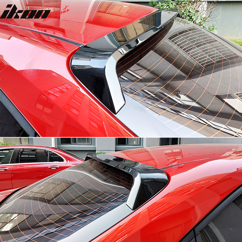 Fits 20-21 Toyota Corolla Sedan IKON Style Roof Spoiler Carbon Fiber Print