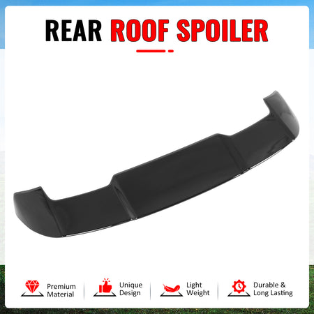 Fits 19-27 Corolla Hatchback & GR Corolla OE Style Gloss Black Roof Spoiler ABS
