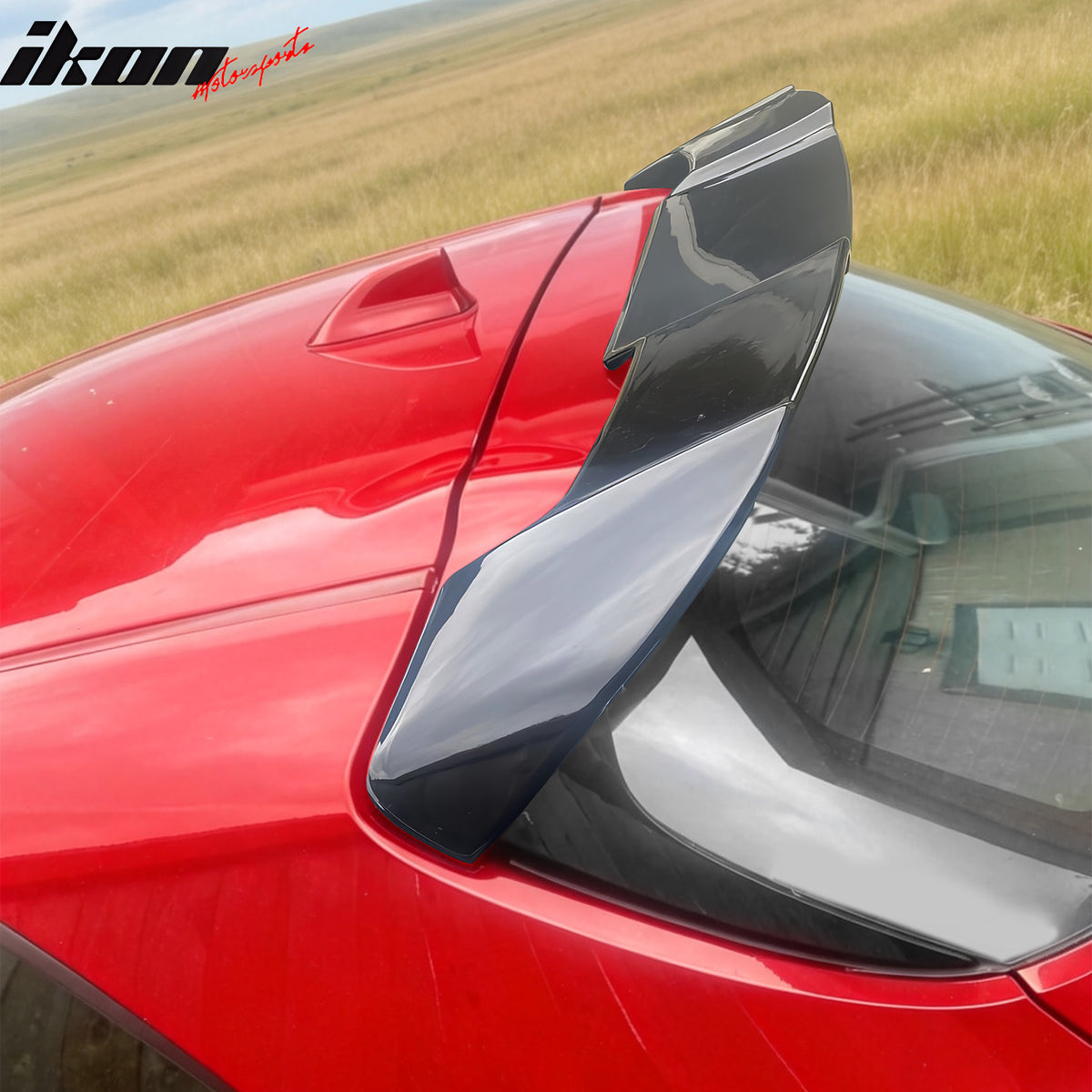 Fits 19-27 Corolla Hatchback & GR Corolla OE Style Gloss Black Roof Spoiler ABS