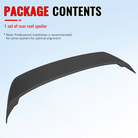 Fits 26-27 Toyota RAV4 XA60 GR Sport Rear Window Roof Spoiler Wing ABS Unpainted