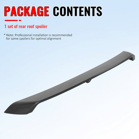 Fits 26-27 Toyota RAV4 XA60 GR Sport Carbon Fiber Print Window Roof Spoiler ABS