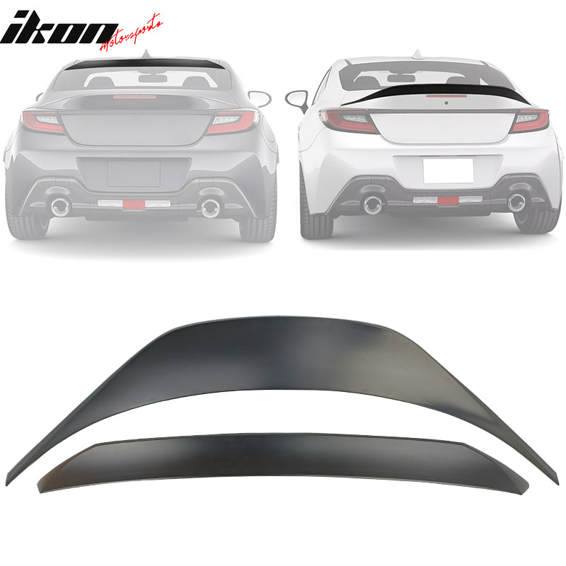 2022-2024 Subaru BRZ GR86 Unpainted IKON Roof + TRD Trunk Spoiler ABS