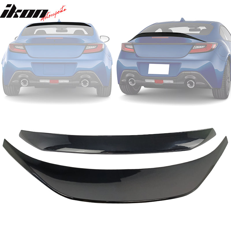 2022-2024 Subaru BRZ GR86 #D4S Black IKON Roof + TRD Trunk Spoiler ABS