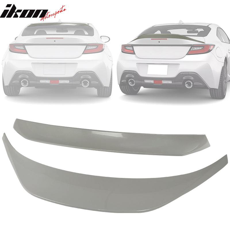 2022-2024 Subaru BRZ GR86 #K1X White IKON Roof + TRD Trunk Spoiler ABS