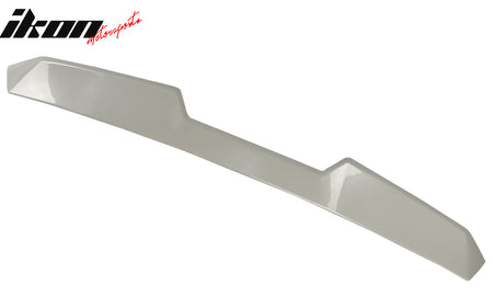 Fits 22-26 Toyota GR86/Subaru BRZ V Style Crystal White Pearl Roof Spoiler ABS
