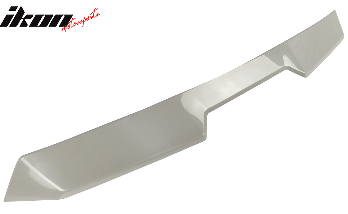 Fits 22-26 Toyota GR86/Subaru BRZ V Style Crystal White Pearl Roof Spoiler ABS