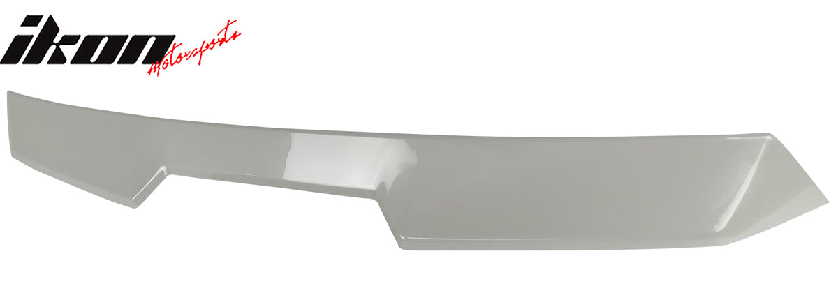 Fits 22-26 Toyota GR86/Subaru BRZ V Style Crystal White Pearl Roof Spoiler ABS