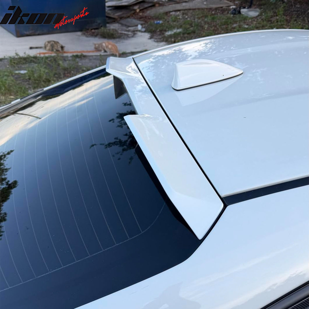 Fits 22-26 Toyota GR86/Subaru BRZ V Style Rear Roof Spoiler Painted #K1X White