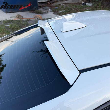 Fits 22-26 Toyota GR86/Subaru BRZ V Style Rear Roof Spoiler Painted #K1X White
