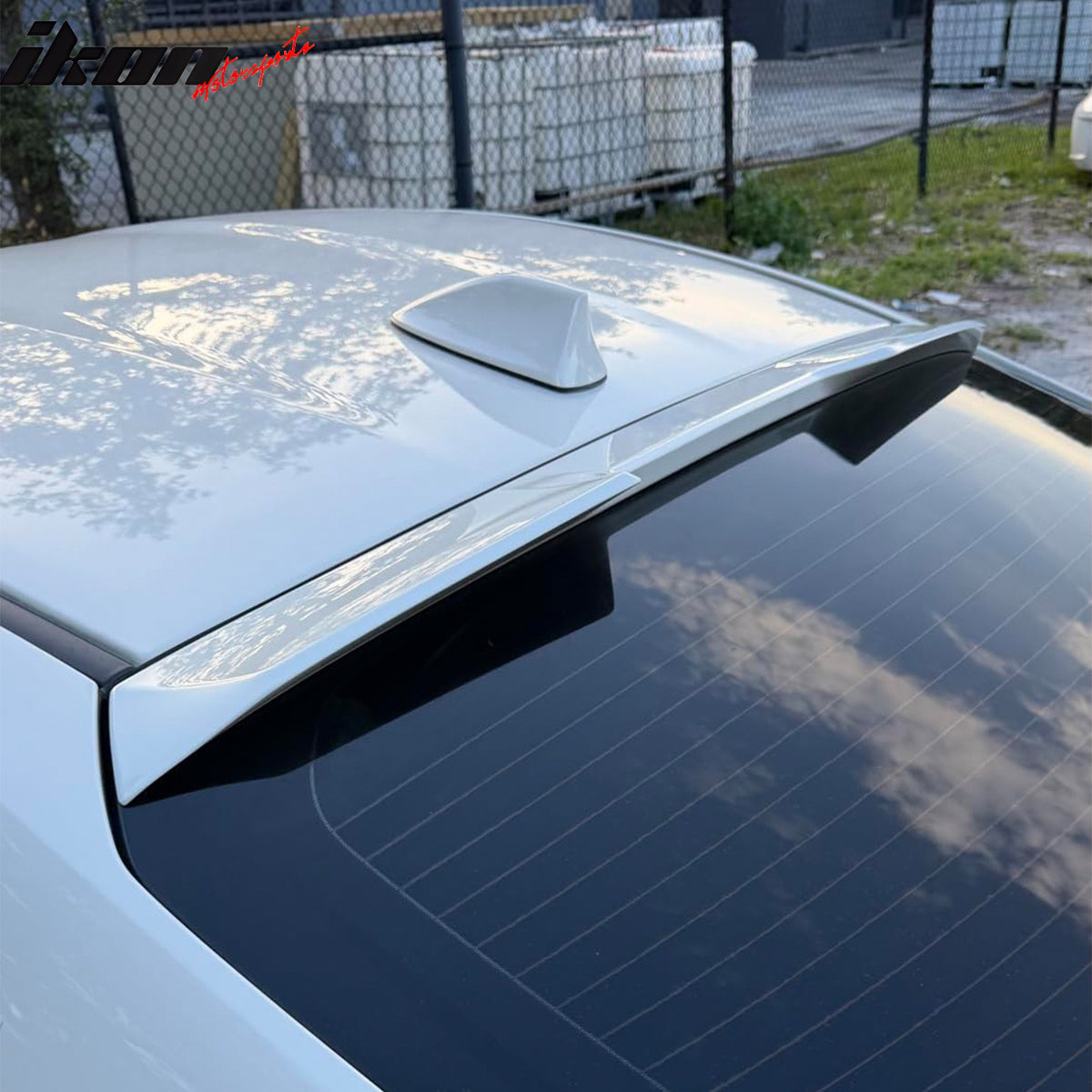 Fits 22-26 Toyota GR86/Subaru BRZ V Style Rear Roof Spoiler Painted #K1X White