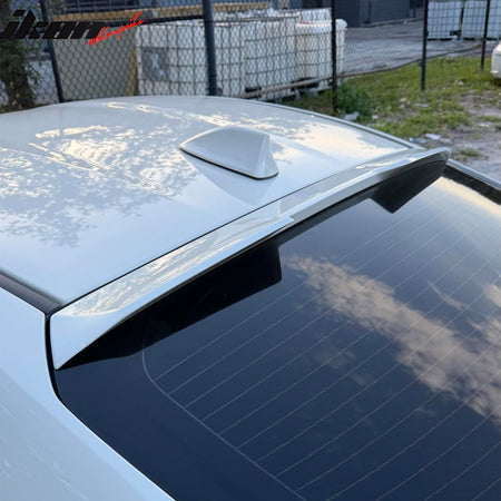 Fits 22-26 Toyota GR86/Subaru BRZ V Style Rear Roof Spoiler Painted #K1X White