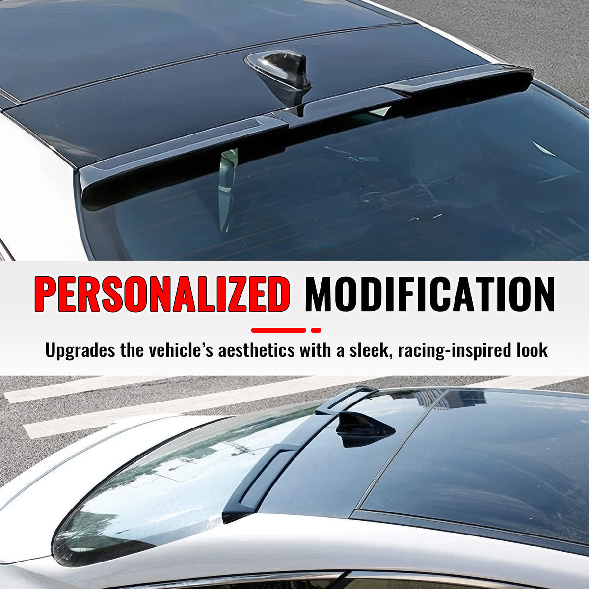 For 19-22 Toyota Avalon IKON Style Gloss Black Rear Window Roof Spoiler Wing ABS