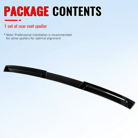 For 19-22 Toyota Avalon IKON Style Gloss Black Rear Window Roof Spoiler Wing ABS
