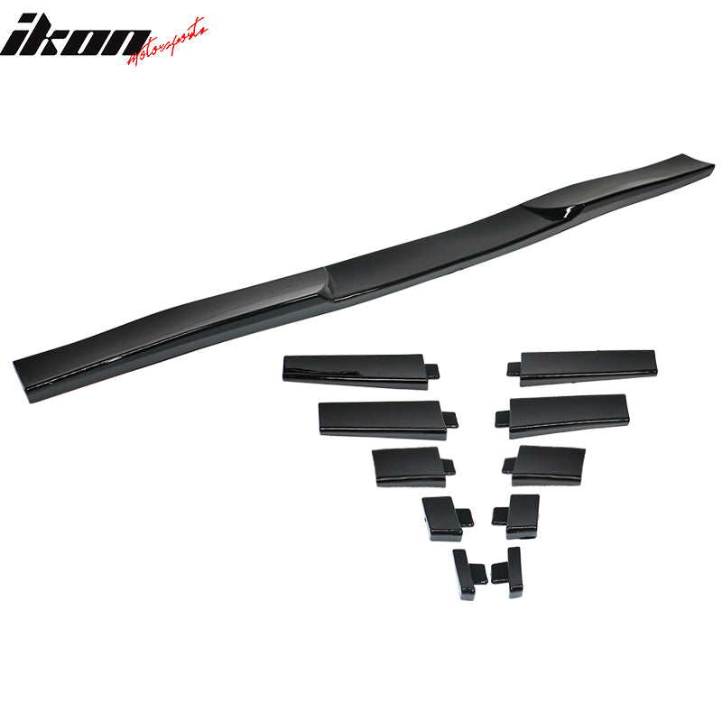 Roof Spoiler Universal Fitment, Adjustable Glossy Black Roof