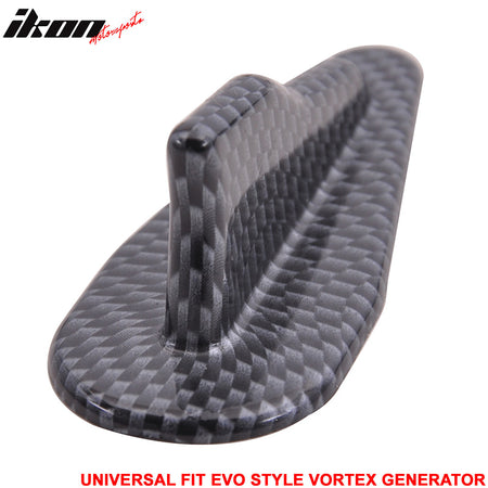 Universal 10PCS EVO Style Carbon Fiber Print Shark Fin Diffuser Vortex Generator