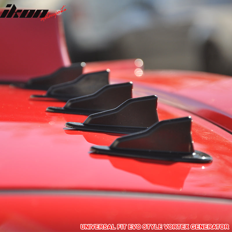 Universal ABS Auto Dach Haifischflossen Spoiler Flügel Kit Vortex Generator  Roof Shark Flossen Spoiler : : Auto & Motorrad