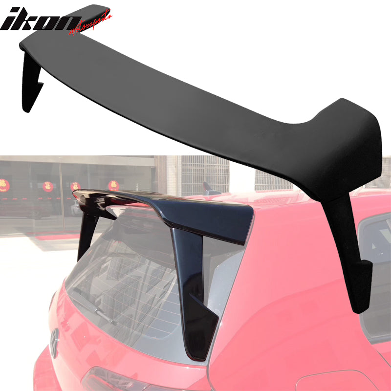 Fits 15-18 Golf 7 GTI MK Style Rear Roof Spoiler Wing Lip ABS Matte Black