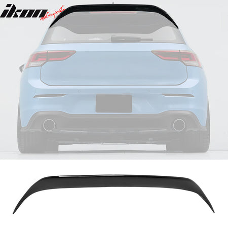 Fits 22-25 VW MK8 Golf GTI ES Style Rear Roof Spoiler Wing Lip ABS