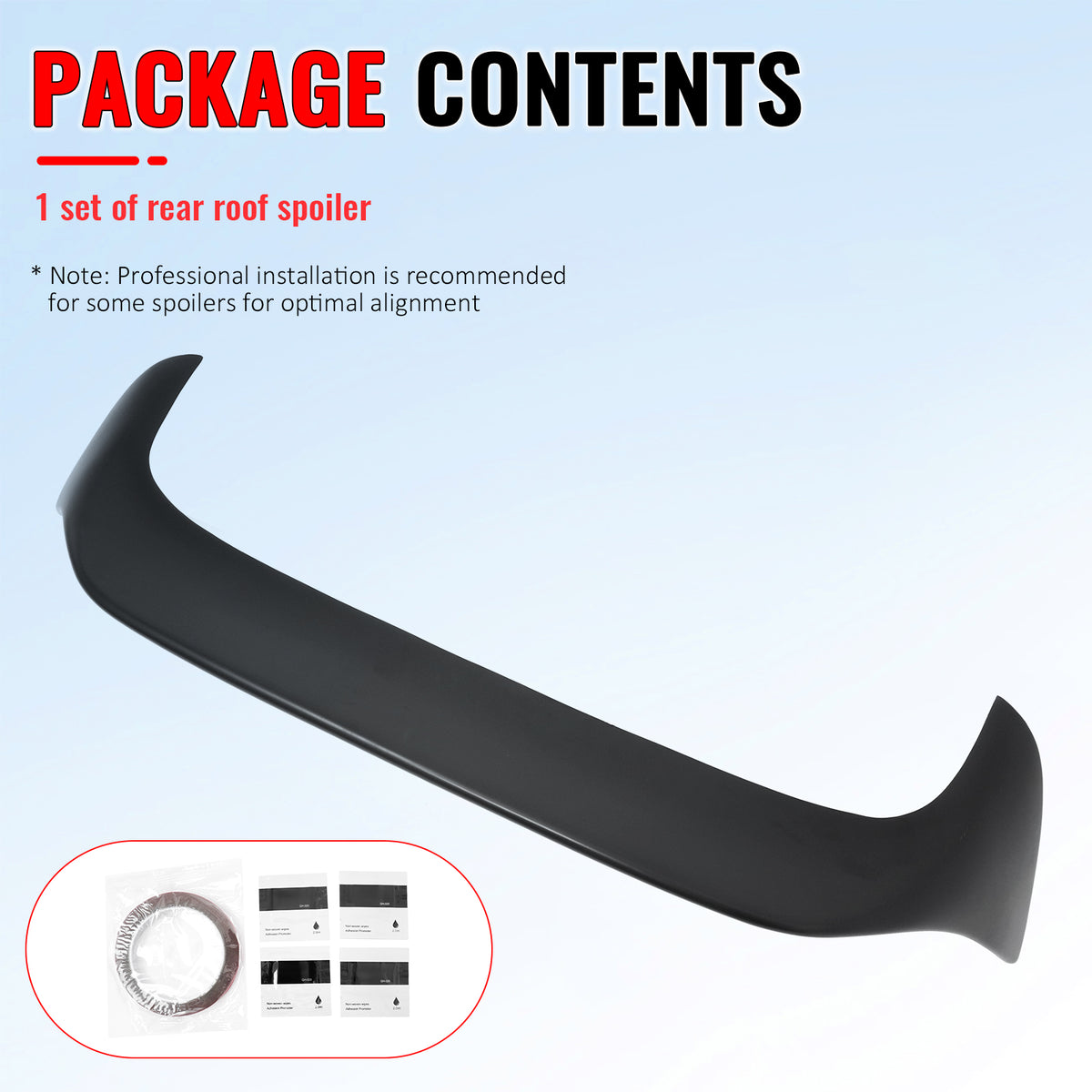 Fits 22-25 VW MK8 Golf GTI ES Style Rear Roof Spoiler Wing Lip ABS