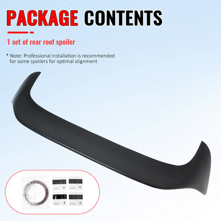 Fits 22-25 VW MK8 Golf GTI ES Style Rear Roof Spoiler Wing Lip ABS