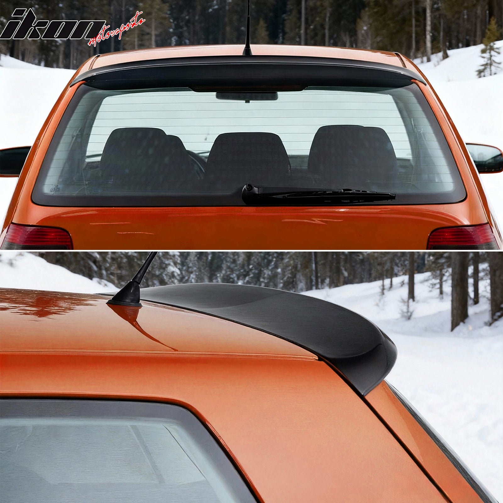 Fits 99-06 Volkswagen MK4 Golf ES Style Rear Roof Spoiler Lip ABS