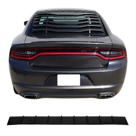 Fits 11-23 Dodge Charger IKON Style Shark Fin Roof Vane Spoiler Wing