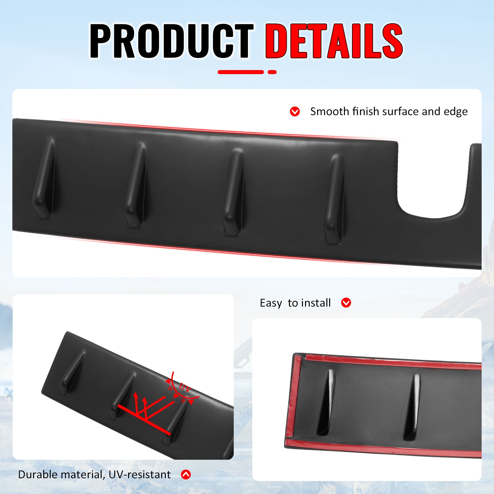 For 22-25 Subaru BRZ 22-26 GR86 OE Style Roof Vortex Spoiler Fin ABS