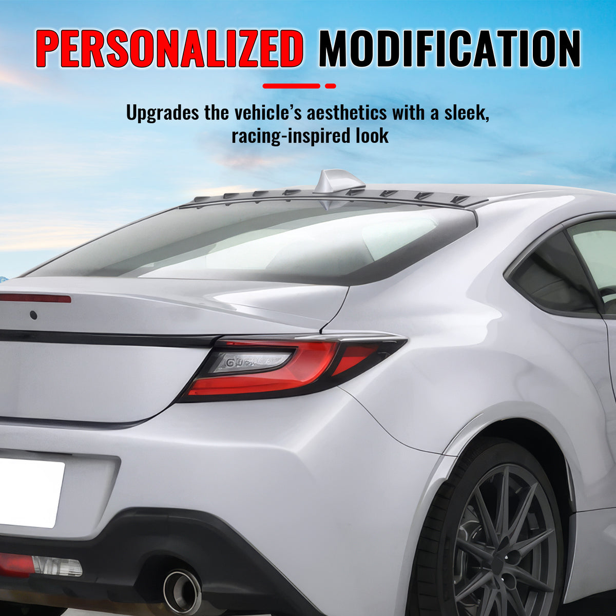 For 22-25 Subaru BRZ 22-26 GR86 OE Style Roof Vortex Spoiler Fin ABS