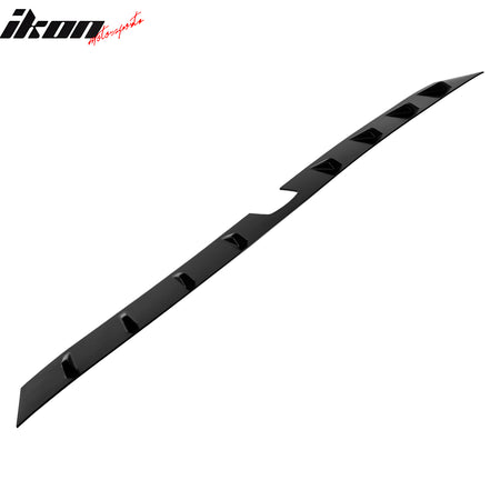 Fits 22-24 Subaru WRX D2 Style Matte Black Rear Roof Window Spoiler W/Shark Fins