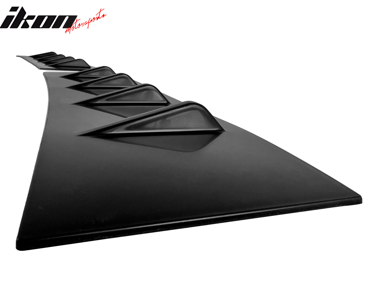 Fits 22-24 Subaru WRX D2 Style Matte Black Rear Roof Window Spoiler W/Shark Fins