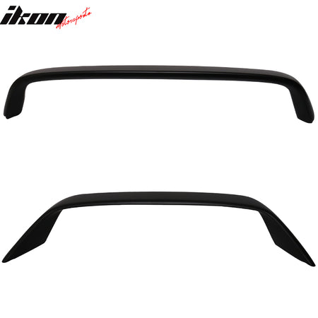 Trunk Spoiler Compatible With 2001-2005 Honda Civic Coupe, TR Unpainted Black ABS Rear Wing by IKON MOTORSPORTS, 2002 2003 2004