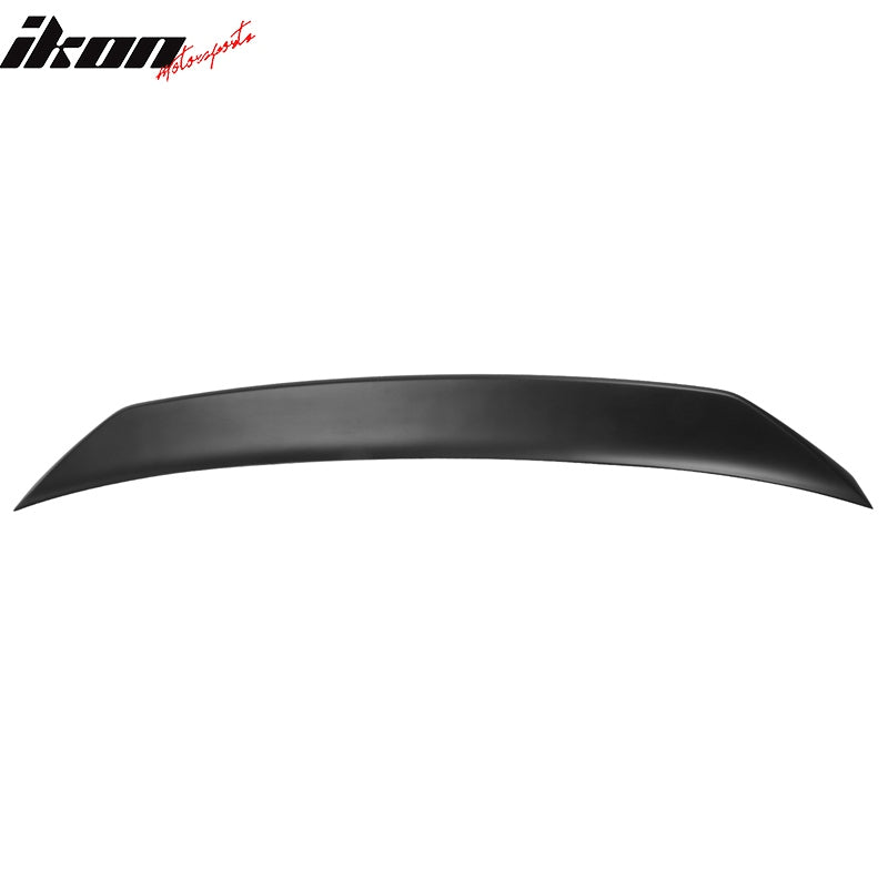 IKON MOTORSPORTS, Trunk Spoiler Compatible with 2002-2006 Acura RSX, IKON Style PP Polypropylene Duckbill Type Rear Trunk Lid Spoiler Wing Lip