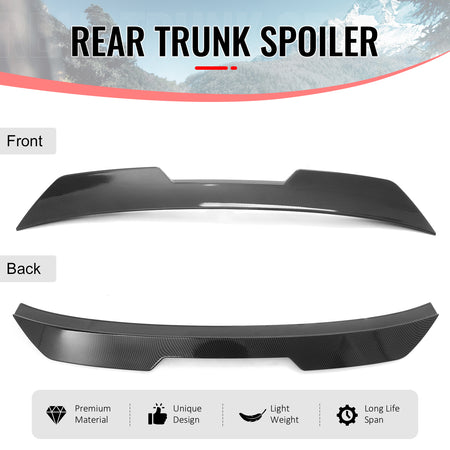 Fits 02-06 Acura RSX JDM Duckbill Rear Trunk Spoiler Wing Carbon Fiber Print ABS
