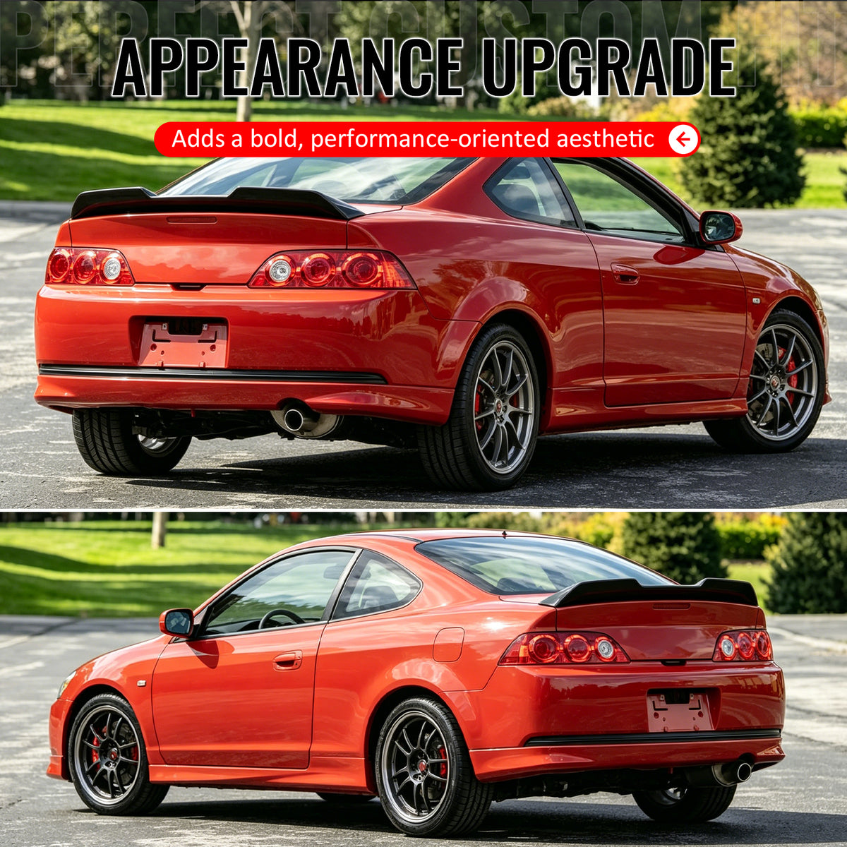 Fits 02-06 Acura RSX JDM Duckbill Trunk Spoiler Rear Tail Wing Gloss Black ABS