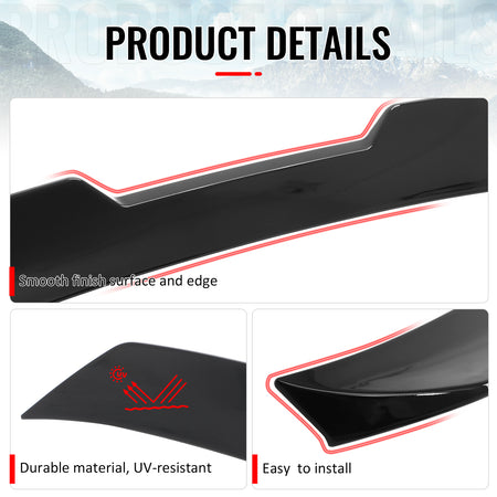 Fits 02-06 Acura RSX JDM Duckbill Trunk Spoiler Rear Tail Wing Gloss Black ABS