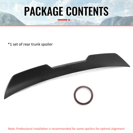 Fits 02-06 Acura RSX JDM Duckbill Trunk Spoiler Rear Tail Wing Gloss Black ABS