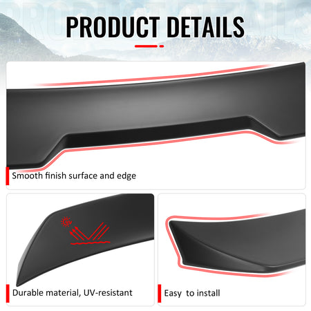 Fits 02-06 Acura RSX JDM Duckbill Trunk Spoiler Rear Tail Wing Primer Black ABS